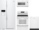 Whirlpool® 4 Piece White Electric Kitchen Package-0