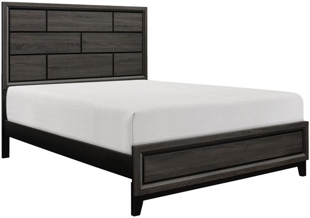 Homelegance® Davi Gray Full Panel Bed-0
