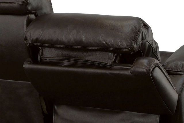 Flexsteel® Fenwick Dark Brown Power Reclining Loveseat with Power Headrests-4