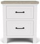 Riverside Furniture Cora Cloud/Fog 2-Drawer Nightstand-1