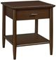Bassett® Furniture Copenhagen Espresso Bedside Table-0