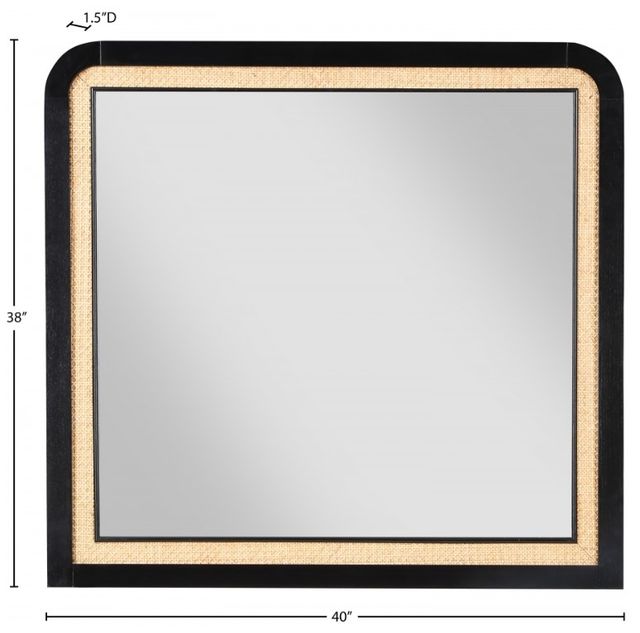 Meridian Furniture Siena Black Mirror-3
