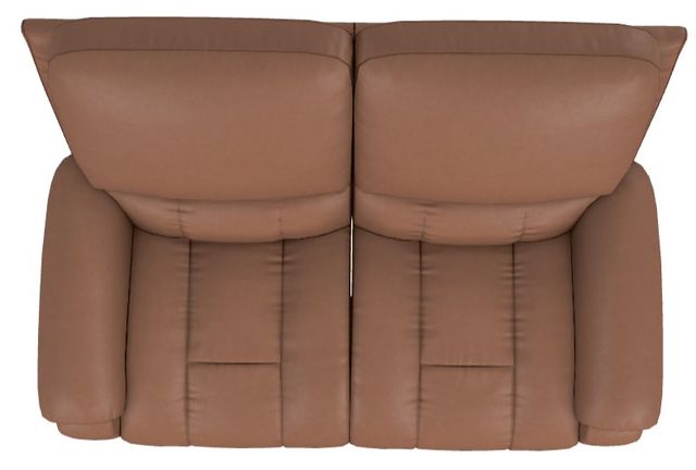 La-Z-Boy® Greyson Caramel Leather Power Reclining Loveseat with Headrest-4