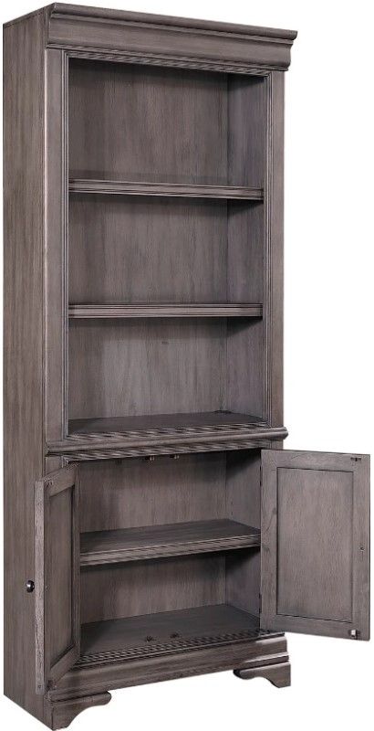 aspenhome® Sinclair Ash Gray 2-Door Bookcase-1