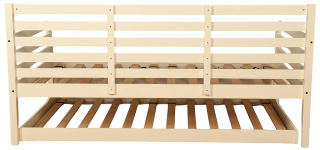 Kodiak Furniture Boho Linen Stone/White Twin Daybed with Trundle and Mattress-2