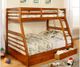 Titus Furniture Honey Twin/Full Bunk Bed with Storage-0