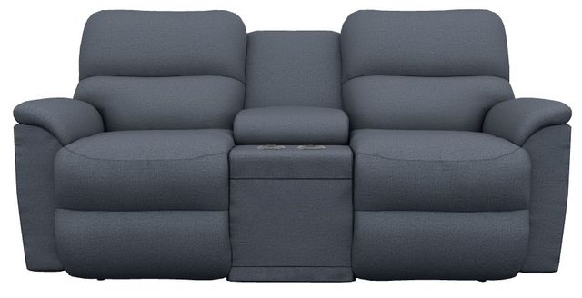 La-Z-Boy® Brooks Midnight Power Reclining Loveseat with Console, Headrest, and Lumbar-1