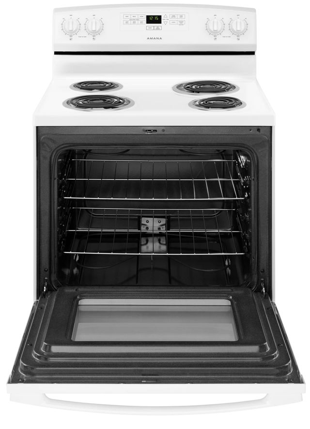 Amana® 30" White Freestanding Electric Range-1