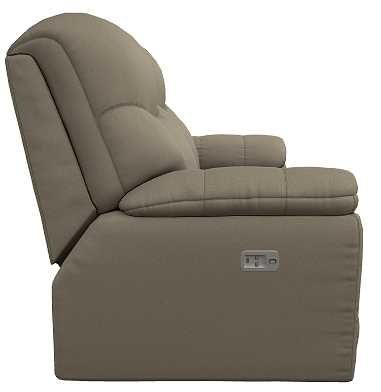 La-Z-Boy® Morrison Sable Power Reclining Loveseat with Headrest-2