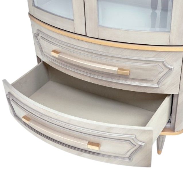 Michael Amini® St. Charles Dove Gray Display Cabinet-4