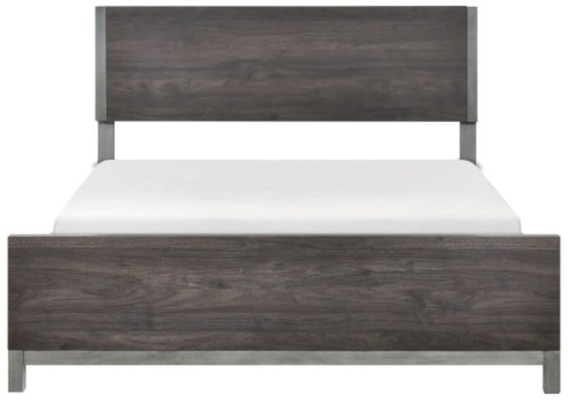 Homelegance® Zephyr Antique Silver/Brownish Gray California King Panel Bed-3