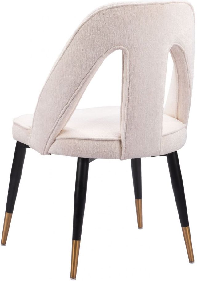 Zuo® Modern Artus Black/Gold/Ivory Dining Side Chair-3