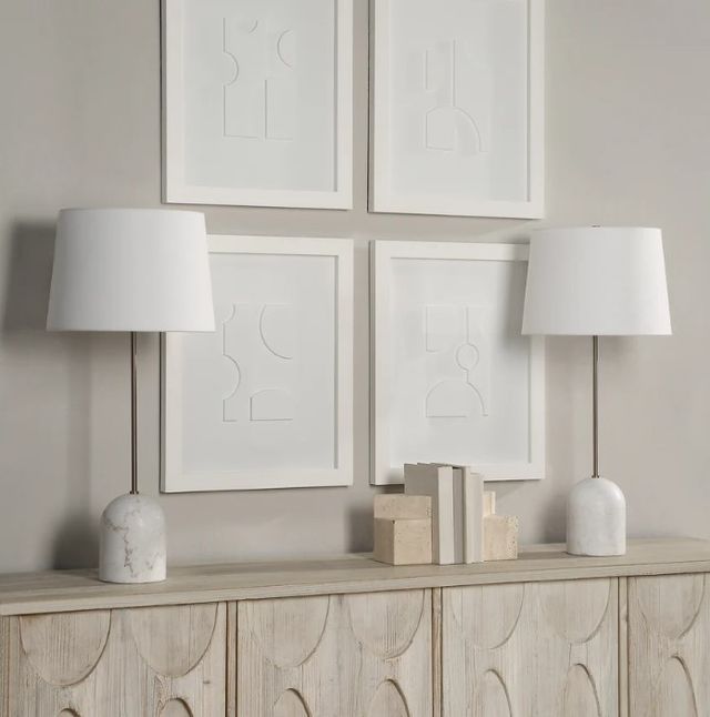 Renwil® Everren Dili 2-Piece Natural White Table Lamp-1