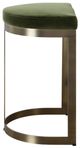 Uttermost® Ivanna Brushed Brass/Moss Green Counter Stool-4