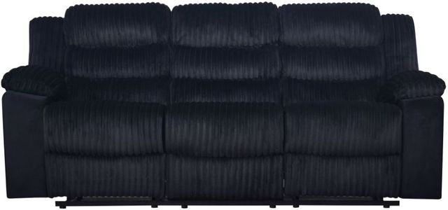 New Classic® Home Furnishings Willow Black Manual Dual Reclining Sofa-2