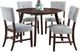New Classic® Home Furnishings Tioga 5-Piece Brown Cherry/Gray Dining Set-0