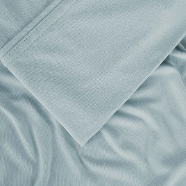 BEDGEAR® Ver-Tex Performance® 4-Piece Misty Blue Split King/Split California King Sheet Set-3