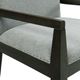 Elements International Donavan Dark/Gray Upholstered Dining Arm Chair-3