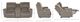 La-Z-Boy® Cassian Dark Chocolate Leather Power Reclining Loveseat with Console and Headrest-2