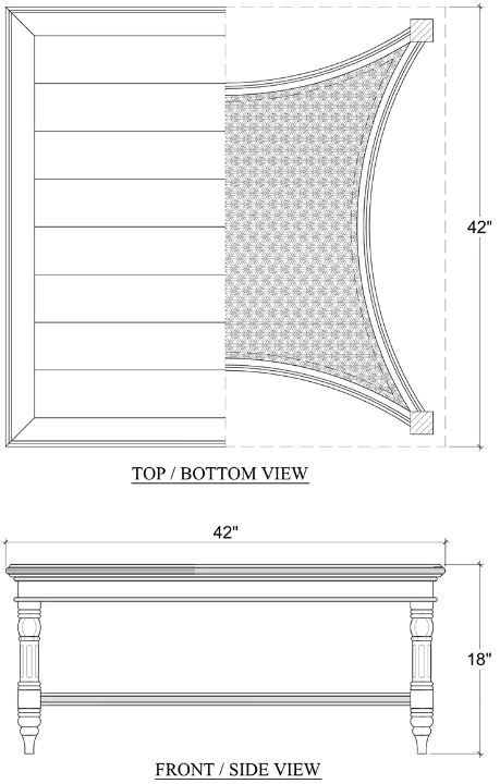 Bramble Customizable Montego Square Coffee Table-1