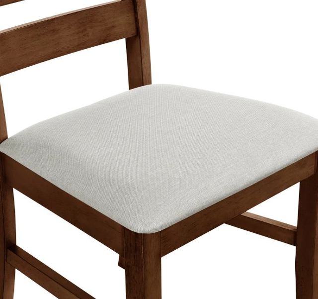 New Classic® Home Furnishings Pascal 2-Piece Walnut Ladderback Dining Chair-4