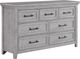 Crown Mark Beckett Light Gray Dresser-0