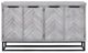 Cottage Creek Furniture Aspen Court White Rub Media Credenza-1