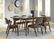 Coaster® Malone 7-Piece Dark Walnut Dining Table Set-0