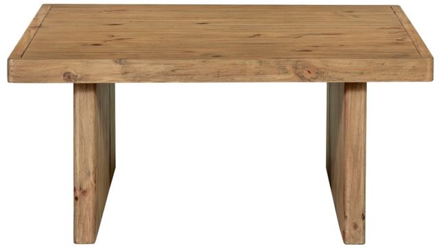 Moe's Home Collection Monterey Rustic Blonde Square Coffee Table-1