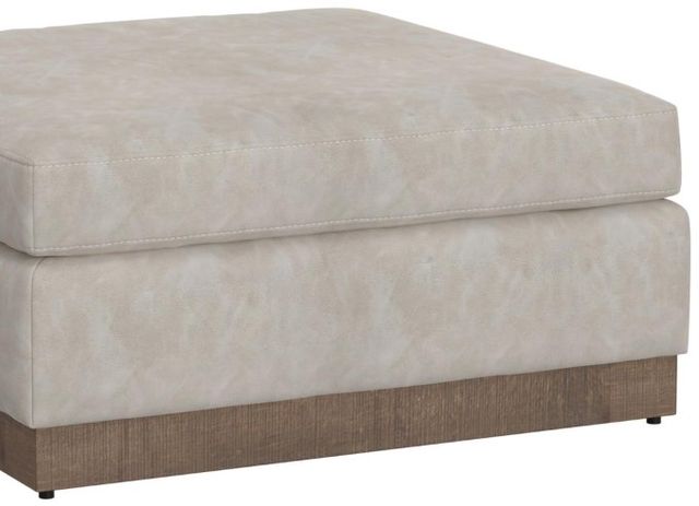 International Furniture Direct Georgia Ivory Square Ottoman-2