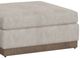 International Furniture Direct Georgia Ivory Square Ottoman-2