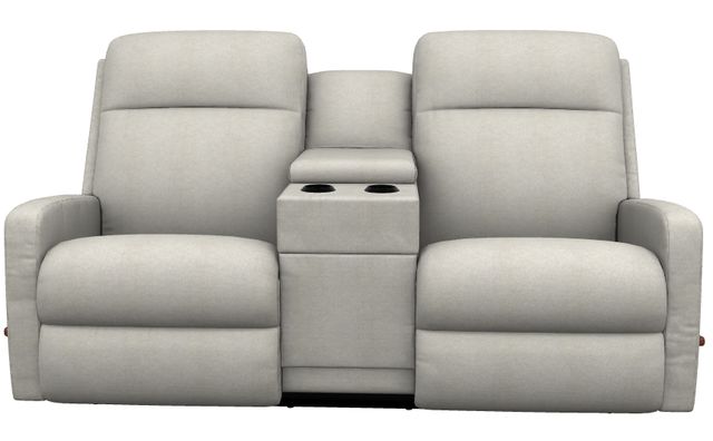 La-Z-Boy® Finley Oyster Manual Wall Reclining Loveseat with Console-1