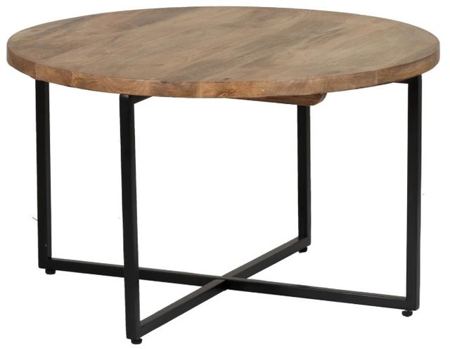 Powell® Eggleston Black/Natural Coffee Table-0