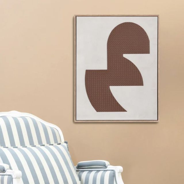Stylecraft Abstract Leather II Brown/Gray Wall Art-2