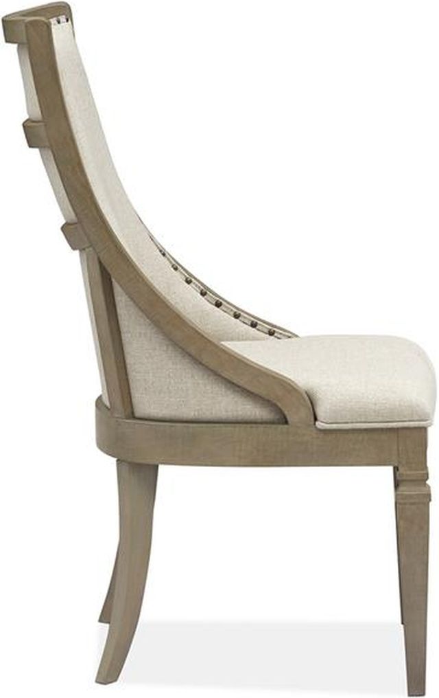 Magnussen Home® Lancaster 2-Piece Dovetail Grey Dining Arm Chair Set with Upholstered Seat and Back-2