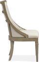 Magnussen Home® Lancaster 2-Piece Dovetail Grey Dining Arm Chair Set with Upholstered Seat and Back-2