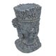 A & B Home Gray Buddha Head Planter-0