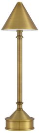 Currey & Company Traipse Brass Cordless Table Lamp-1