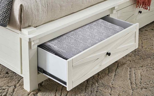 A-America® Sun Valley White Queen Storage Bed-3