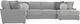 Jackson Furniture Canyon 4-Piece Gray/Platinum/Zinc Right-Arm Facing Sectional-2