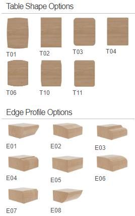 Country View Woodworking Customizable Kingman Red Oak Top 42" Dining Table with 4-Leaves and Brown Maple Base-2
