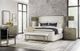 Hooker® Furniture Linville Falls Boones Merino Pearl/Mink Queen Upholstered Shelter Bed-3