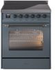 Ilve® Nostalgie II Series 30" Blue Grey Pro Style Induction Range-0