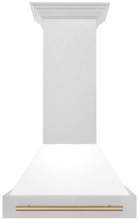 ZLINE Autograph Edition 30" White Matte Wall Mounted Range Hood-2