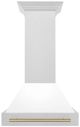 ZLINE Autograph Edition 30" White Matte Wall Mounted Range Hood-2