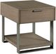 Hammary® Stella Umber Rectangular End Table with Gray Frame-0