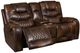 Corinthian Furniture Brookshire Carmel Manual Reclining Loveseat with Console-0