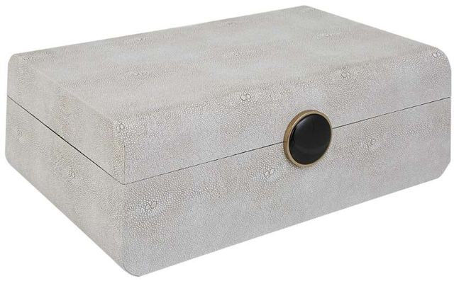Uttermost® Lalique White Shagreen Box-0