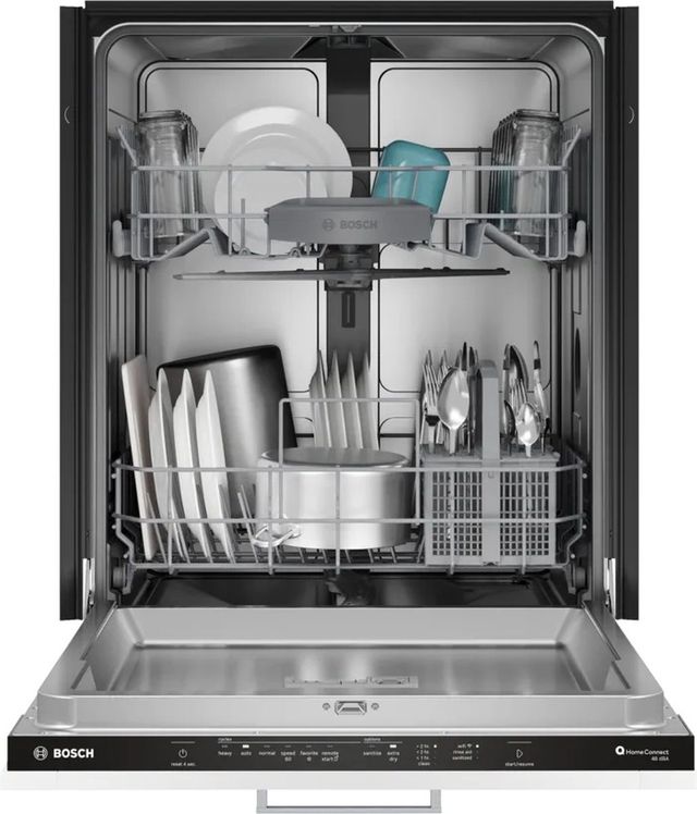 Bosch® 100 Series 24" Panel Ready Top Control Built-In Dishwasher-2