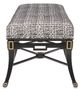Currey & Company Scarlett Black Tuxedo Bench-2